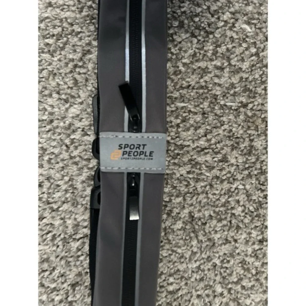 Running Fanny Pack Sport People  Gray Black‎ Reflector Night Active Wear Unisex